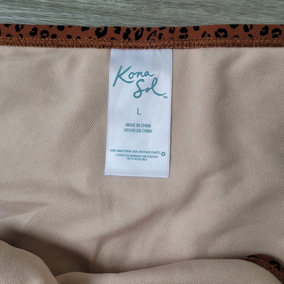 Kona Sol leopard print bikini bottoms - Picture 3 of 4